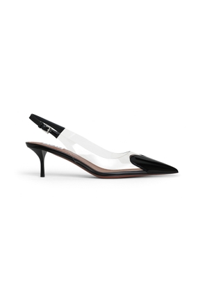 ALAÏA Le Cœur Patent Leather Slingback Pumps - Moda Operandi