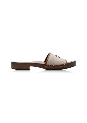Miu Miu Zoccoli Canvas Clogs - Moda Operandi