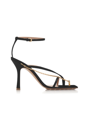 Bottega Veneta Chain-Trimmed Lounge Leather Sandals - Moda Operandi