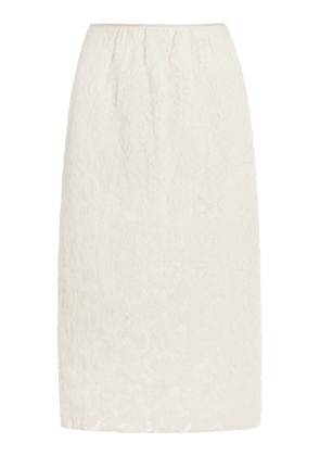 Prada Lace Midi Pencil Skirt - Moda Operandi