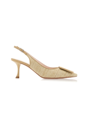 Roger Vivier Viv In The City Woven Slingback Pumps - Moda Operandi