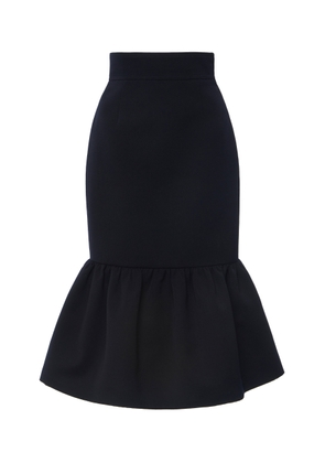 Miu Miu Ruffled Wool Cady Midi Skirt - Moda Operandi