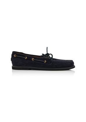 Gianvito Rossi Vandèe Suede Boat Shoes - Moda Operandi