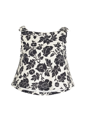 Posse Romeo Bow-Detailed Linen Sleeveless Top - Moda Operandi