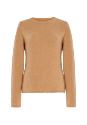 Sergio Hudson - Crewneck Cashmere-Wool Sweater - Nude - L - Moda Operandi