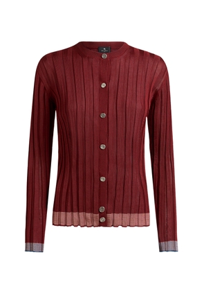 Etro Ribbed-Knit Cardigan - Moda Operandi