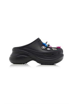 Balenciaga Embellished Rubber Croc Mules - Moda Operandi