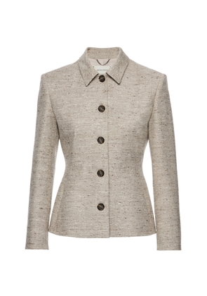Magda Butrym Silk-Blend Single-Breasted Jacket - Moda Operandi