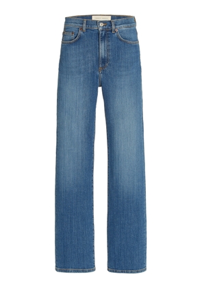 Jeanerica Eiffel Stretch High-Rise Straight-Leg Jeans - Moda Operandi