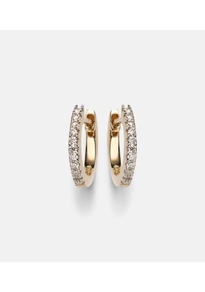 Mateo 14kt gold huggie earrings with diamonds
