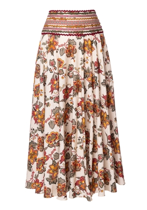 Lena Hoschek Caroline Cotton Midi Skirt - Moda Operandi