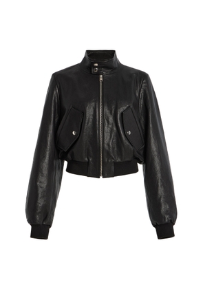 FRAME Harrington Leather Bomber Jacket - Moda Operandi