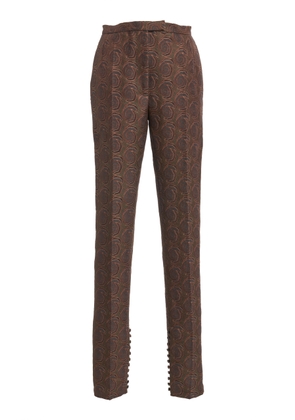 Dries Van Noten Pandoris Jacquard Flared-Leg Pants - Moda Operandi