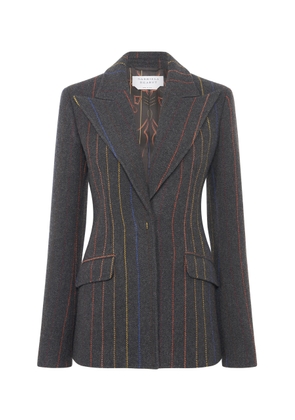 Gabriela Hearst Leiva Striped Wool-Cashmere Blazer - Moda Operandi