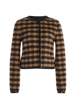 Proenza Schouler Helene Plaid Cashmere Jacket - Moda Operandi
