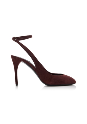 ALAÏA Decollete Suede Slingback Pumps - Moda Operandi