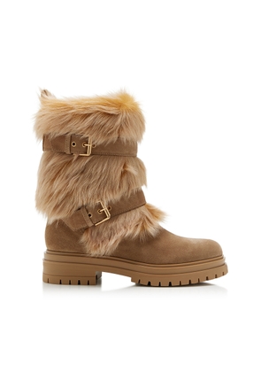 Gianvito Rossi Maverick Shearling Boots - Moda Operandi