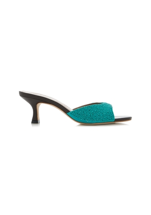 STAUD Brigitte Beaded Mules - Moda Operandi