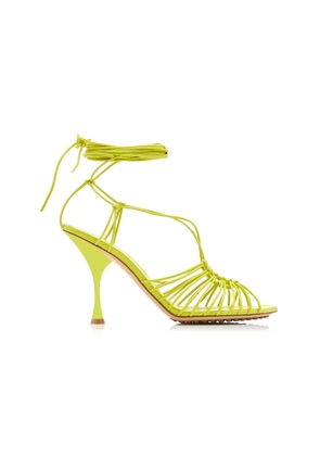 Bottega Veneta Dot Lace-Up Leather Sandals - Moda Operandi