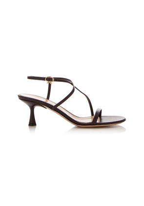 Gianvito Rossi Criss-Cross Leather Sandals - Moda Operandi