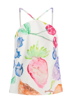 Rosie Assoulin Exclusive Flying Printed Cotton Tank Top - Moda Operandi