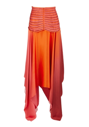 Francesca Miranda Eden Hand-Dyed Silk Maxi Skirt - Moda Operandi
