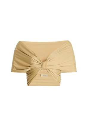 Arcina Ori Alessia Cropped Off-The-Shoulder Jersey Top - Moda Operandi