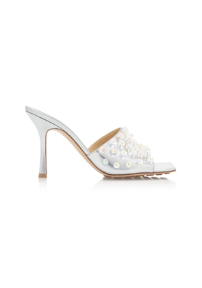 Bottega Veneta Mirror Sphere Stretch Mule Sandals - Moda Operandi