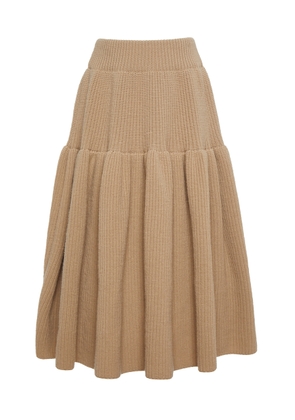 Dries Van Noten Telma Ribbed Wool Midi Skirt - Moda Operandi