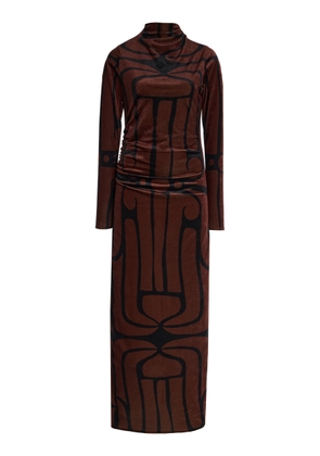 Cala de la Cruz Isidora Velvet Maxi Dress - Moda Operandi