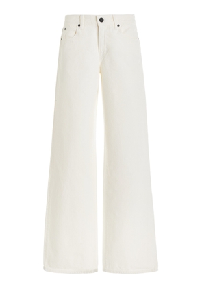 SLVRLAKE Mica Mid-Rise Wide-Leg Jeans - Moda Operandi