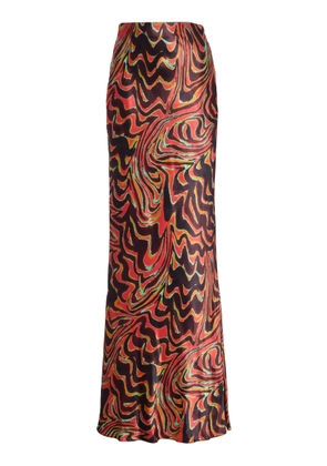 Christopher John Rogers Satin Maxi Skirt - Moda Operandi