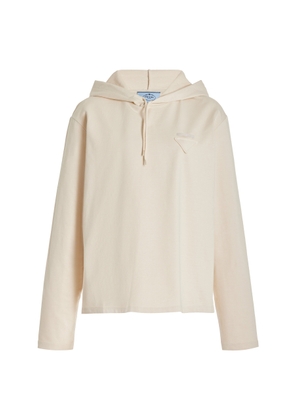 Prada Hooded Cotton Sweatshirt - Moda Operandi