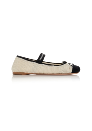 Miu Miu Crocheted Ballet Flats - Moda Operandi