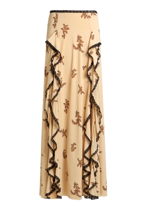 Etro Ruffled Crepe Maxi Skirt - Moda Operandi
