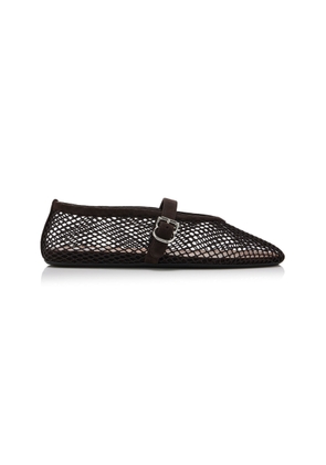 ALAÏA Fishnet Ballet Flats - Moda Operandi