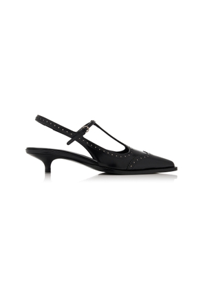 Miu Miu Leather Slingback Pumps - Moda Operandi