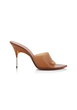Amina Muaddi Bianca PVC Mules - Moda Operandi