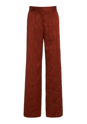 Dries Van Noten Paxy Embossed Straight-Leg Pants - Moda Operandi