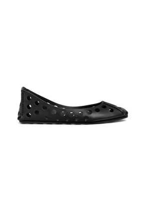 ALAÏA Perforated Leather Ballet Flats - Moda Operandi