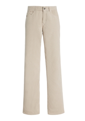 The Row Carlyl Corduroy Mid-Rise Straight-Leg Jeans - Moda Operandi
