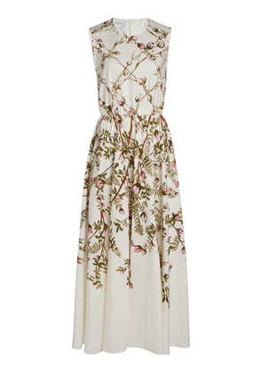 Giambattista Valli Printed Cotton Poplin Midi Dress - Moda Operandi