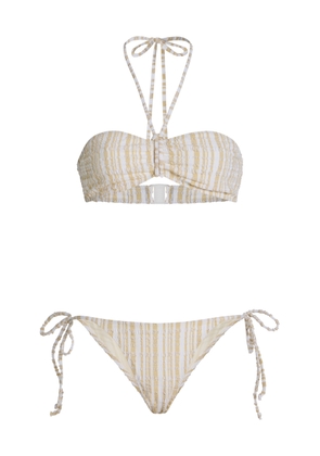 Lisa Marie Fernandez Striped Seersucker Bikini - Moda Operandi