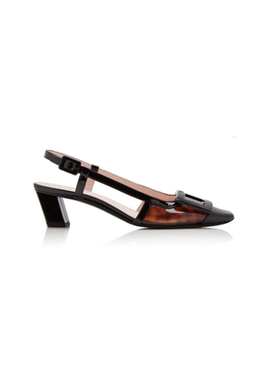 Roger Vivier Belle Vivier Tortoiseshell PVC Slingback Pumps - Moda Operandi