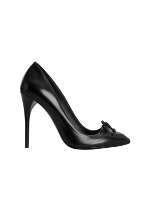 ALAÏA Bow-Detailed Leather Pumps - Moda Operandi