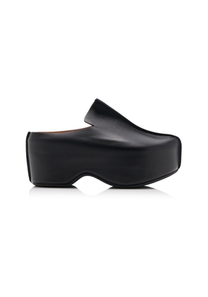 JW Anderson Leather Platform Clogs - Moda Operandi