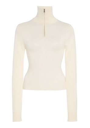Brandon Maxwell The Paxton Half-Zip Cashmere Sweater - Moda Operandi