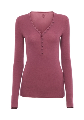 Chloé Merino Wool Henley Top - Moda Operandi
