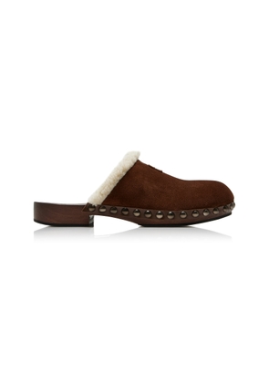 Miu Miu Shearling Clogs - Moda Operandi