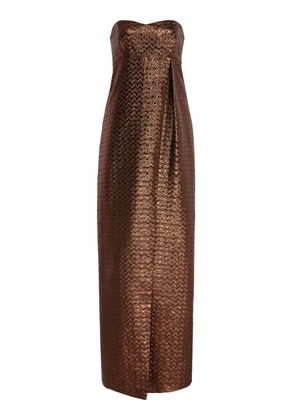 SEV Strapless Jacquard Open Dress - Moda Operandi